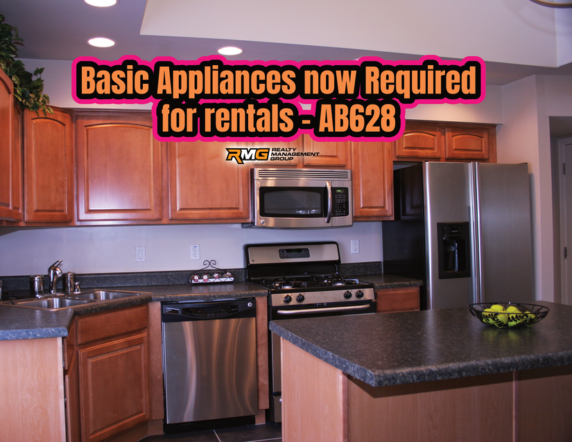 Basic Appliances Now Required for Rentals – AB 628